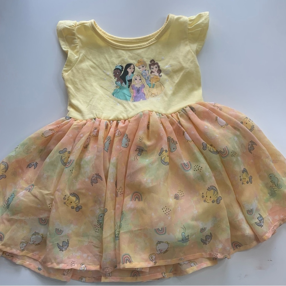 Disney Yellow and Peach Princess Dress